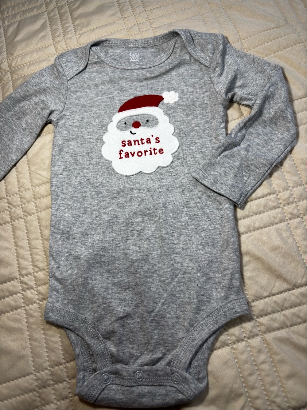 Just One You Carter's 12M ‘Santa’s Favorite’ Bodysuit